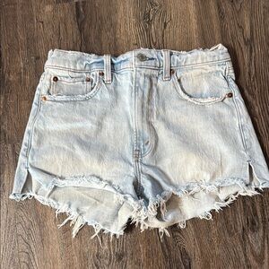 Distressed Denim Shorts